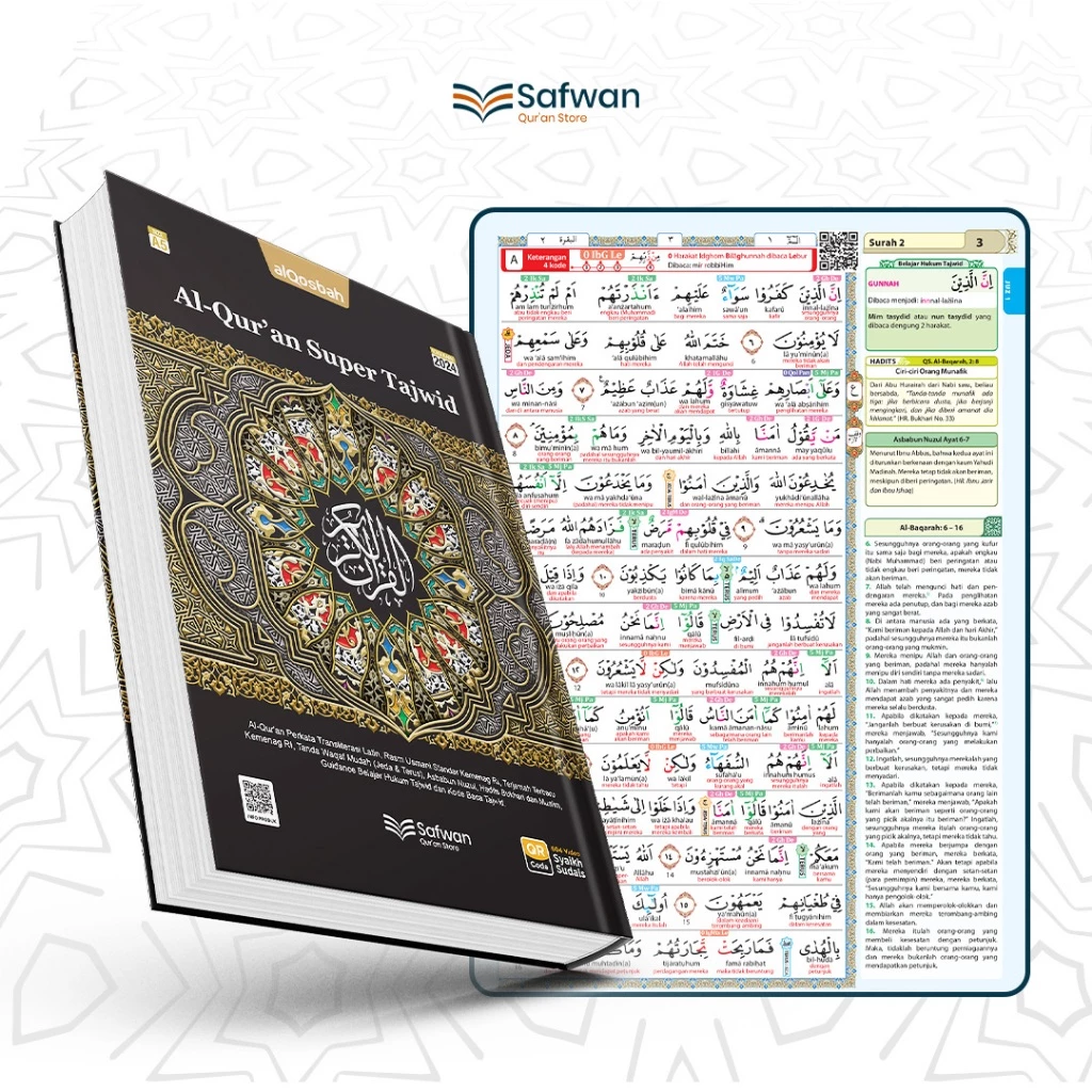 Al Quran Super Tajwid Multikode Warna Latin Terjemah Perkata Quran Tajwid Multikode Belajar Ukuran A5 Bonus Buku Dzikir